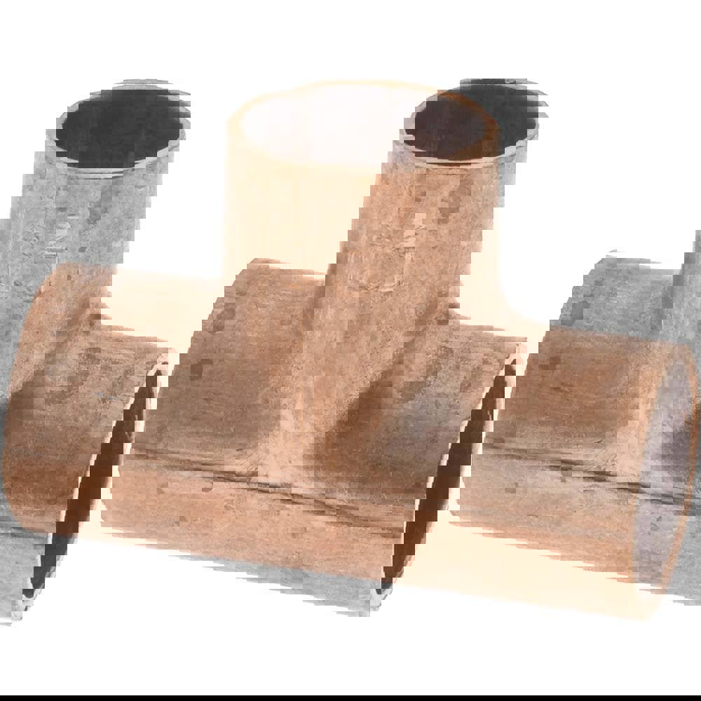 Wrot Copper Pipe Tee: 1/4